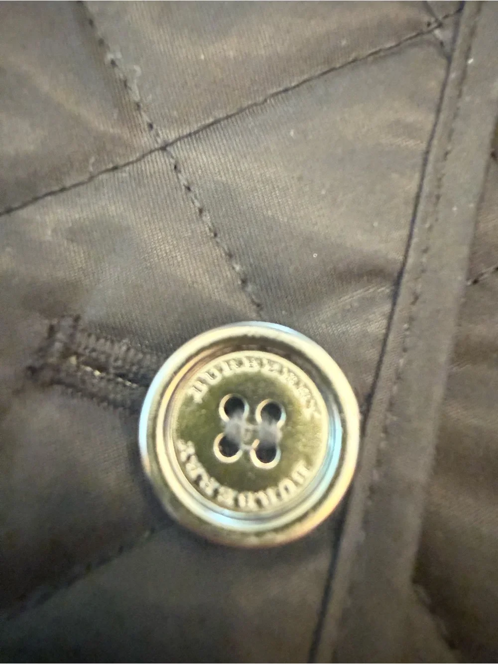 Burberry kids quilted jacket black size 4